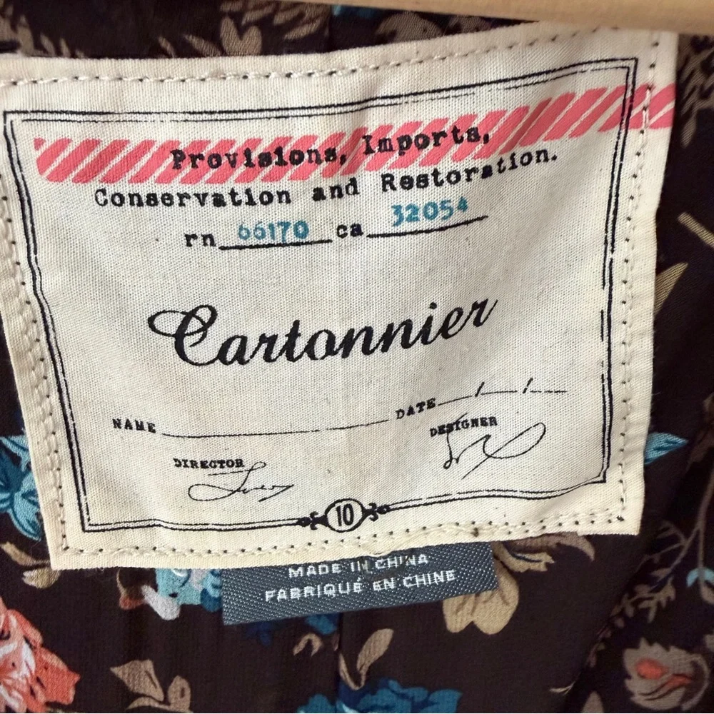 Anthropologie Cartonnier | Crushed Velvet Olive Green Blazer | Size 10 - Picture 3 of 7